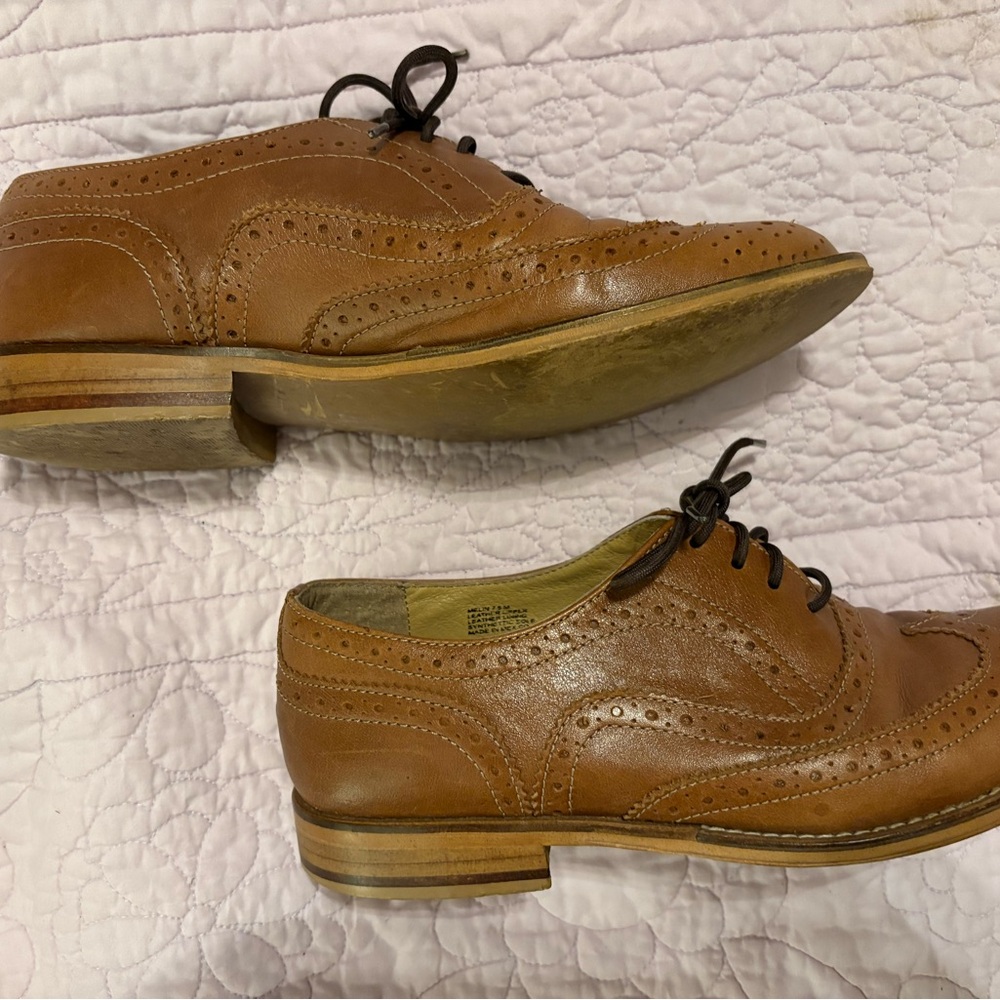 Steven By Steve Madden Tan Leather Loafers - Picture 2 of 5